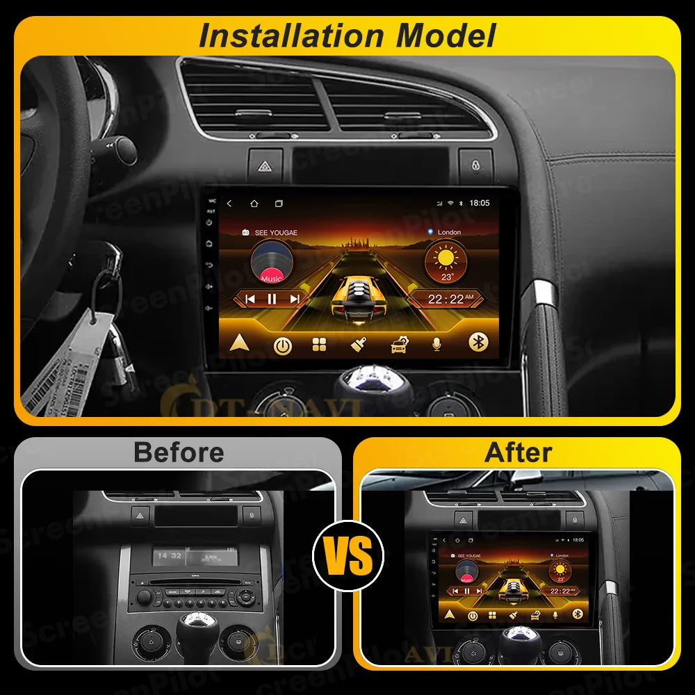 Peugeot 3008/5008 9" Android CarPlay Multimedia Player - image 3