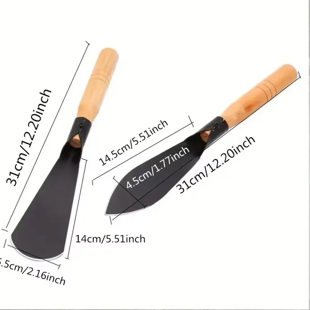 Versatile Garden Shovel with Sturdy Iron Hoe for Planting Weeding and Loosening Soil