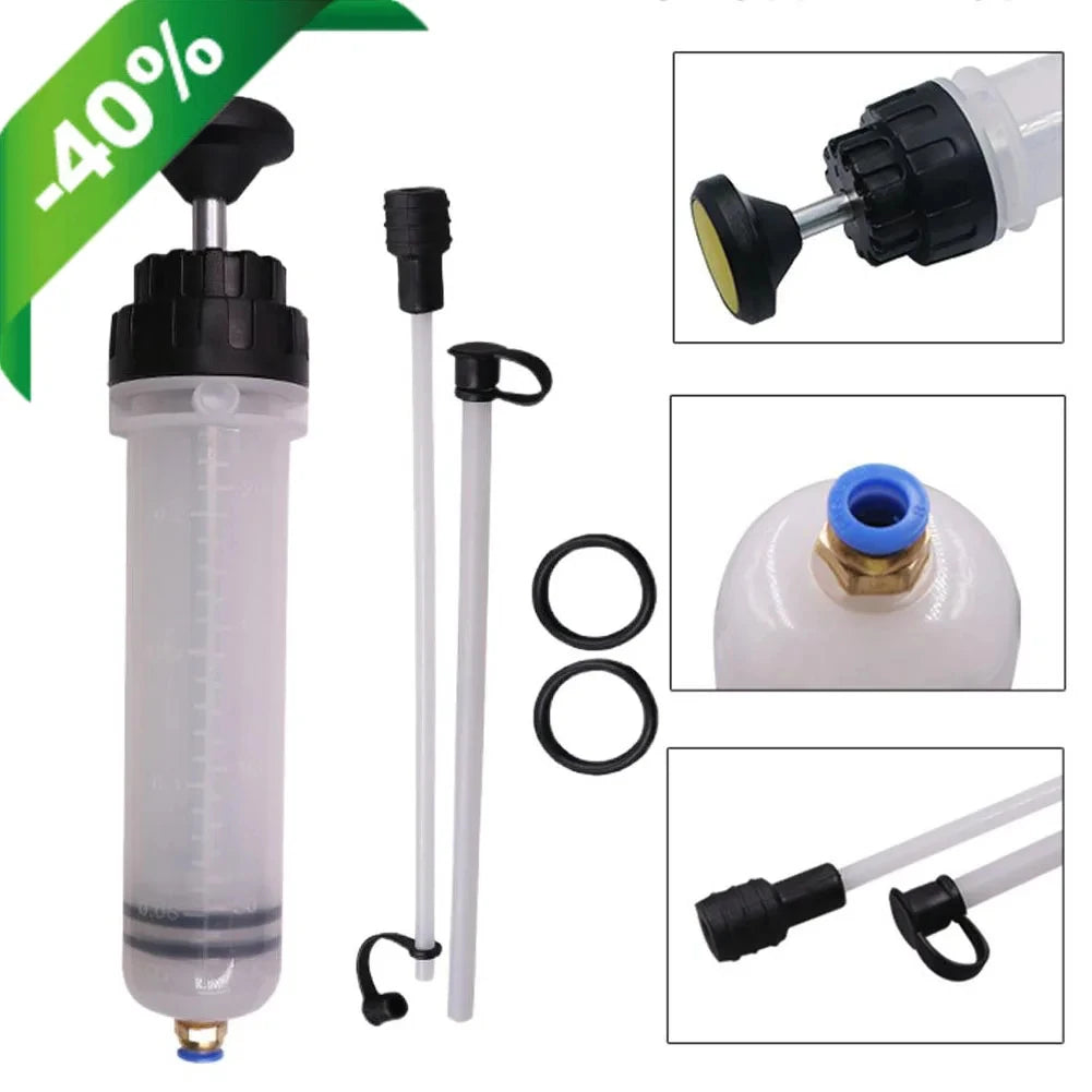 500cc Oil Fluid Extractor Pump Multi-Purpose Oil Syringe Fluid Syringe Extractor Car Vacuum Fuel Transfer Automotive Oil Syringe