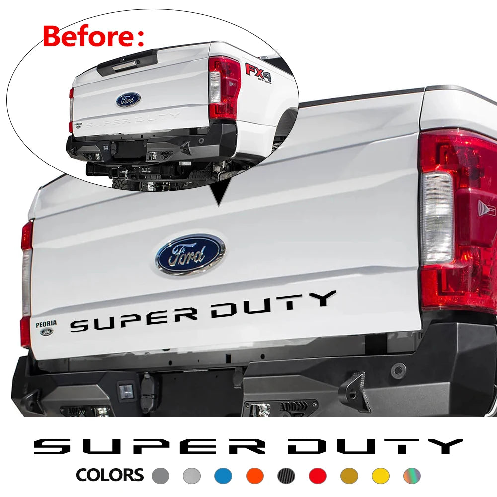 Tailgate Insert Decal for Super Duty F250 F350 2017-2019