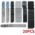 20-Piece HCS Jigsaw Blade Set – Wood, Plastic & Metal