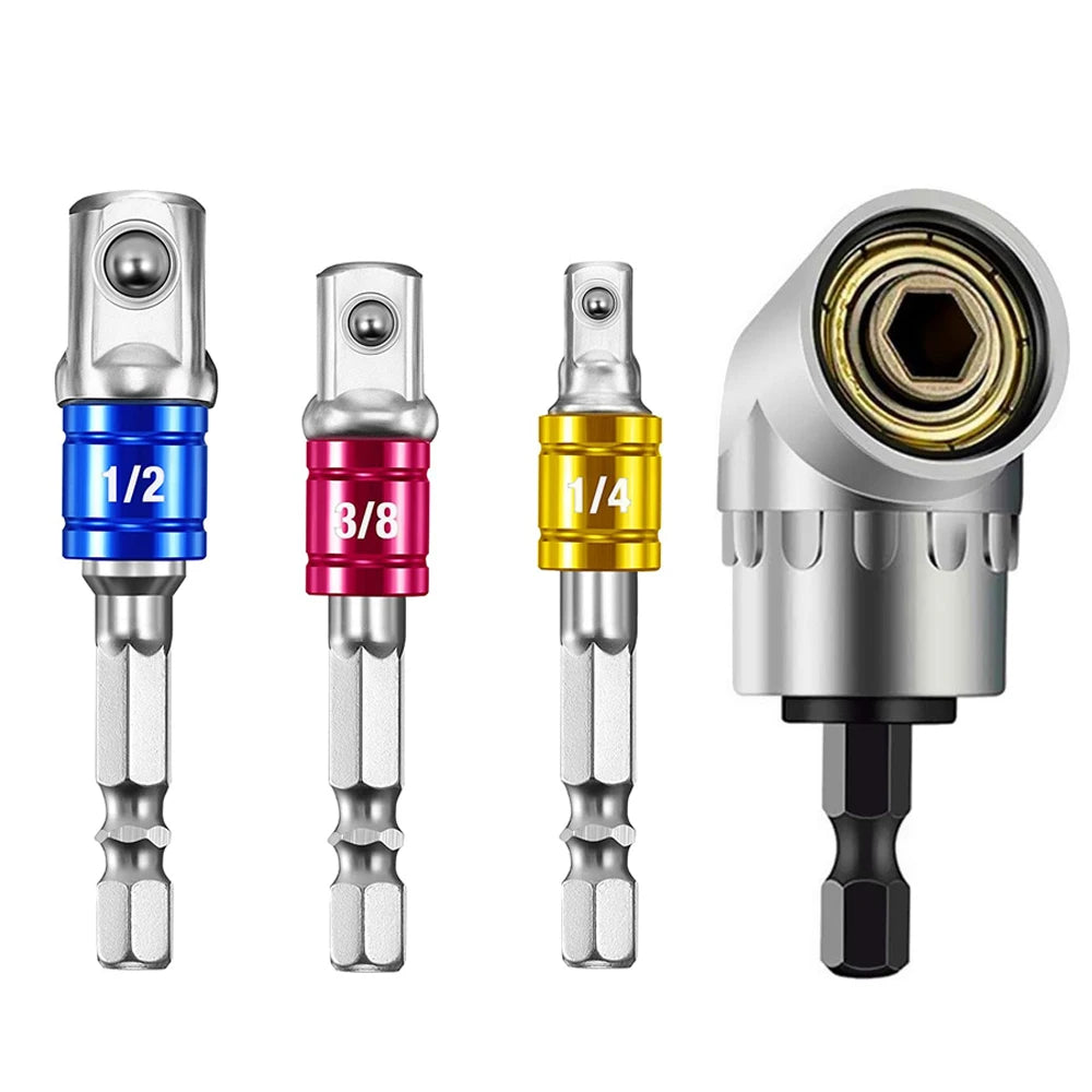 Impact Grade 105° Right Angle Drill Attachment & Extension Set