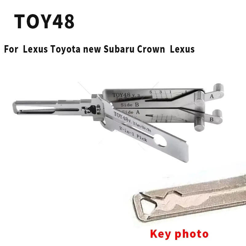 8PCS 2-in-1 Car Key Decoder Locksmith Tool for VW Audi BMW Mercedes - image 7