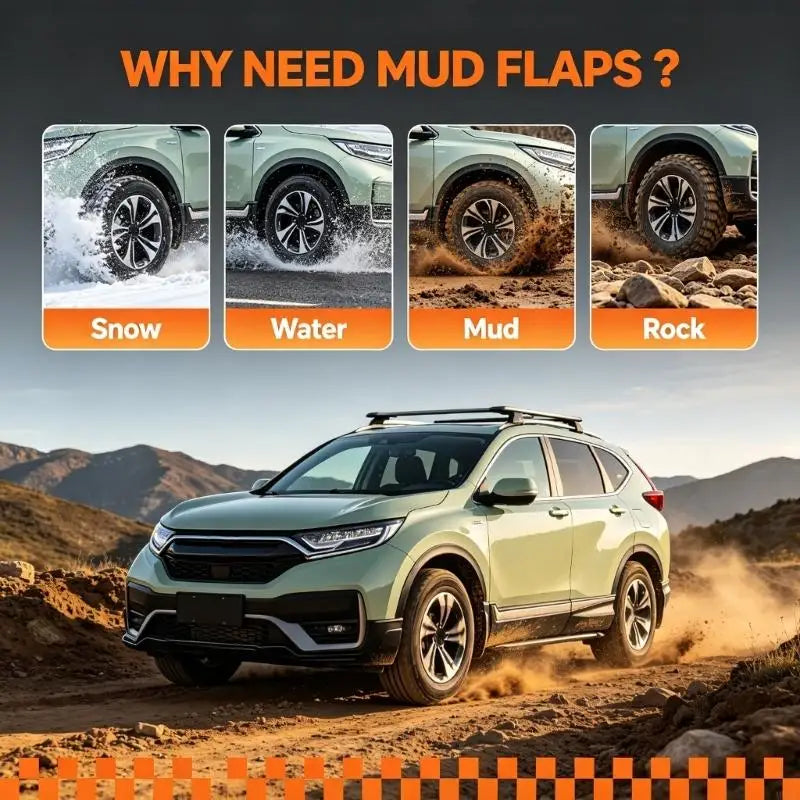 M76E Protective Mud Flaps For F150 2021-2025 SUV Against Rocks And Dirt