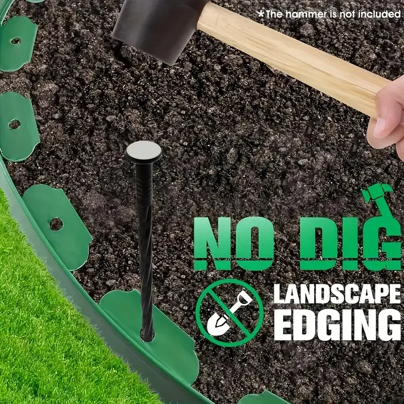 10M L-Shaped Heavy-Duty Lawn Edging – Landscape Border