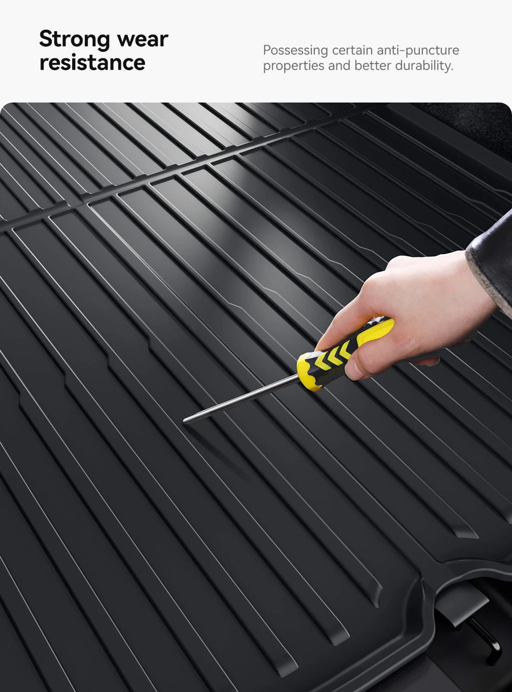 All-Weather TPE Trunk Mat for Model Y and Model 3