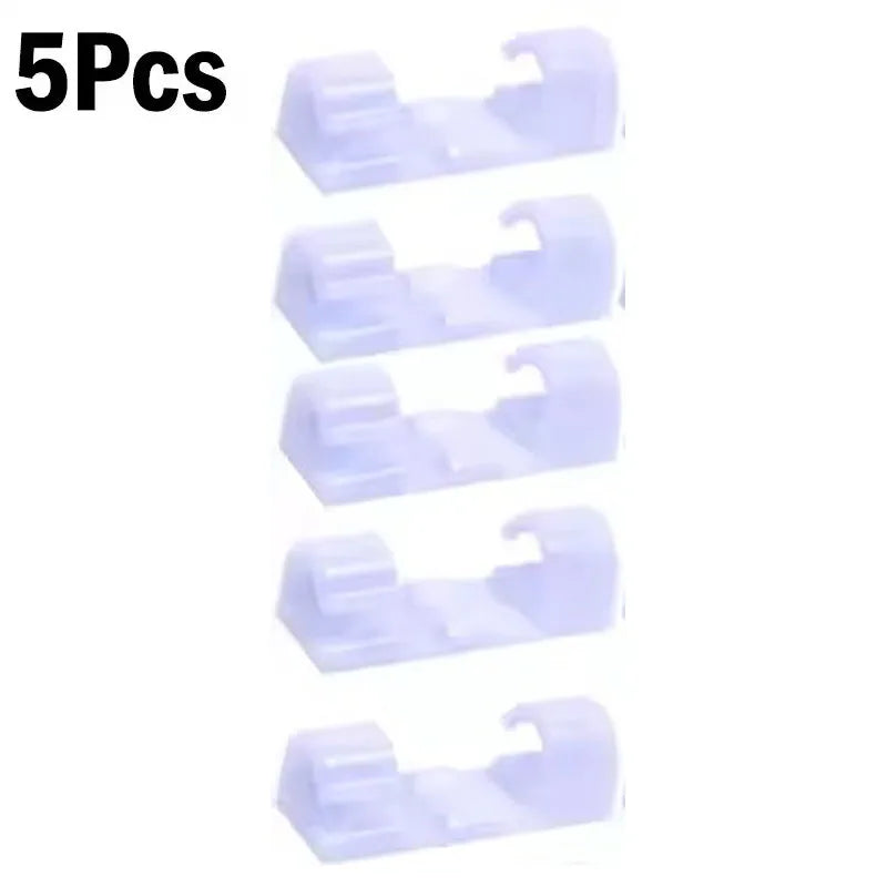 Self-Adhesive Cable Clips Organizer, Cord Management Holder for Home & Car