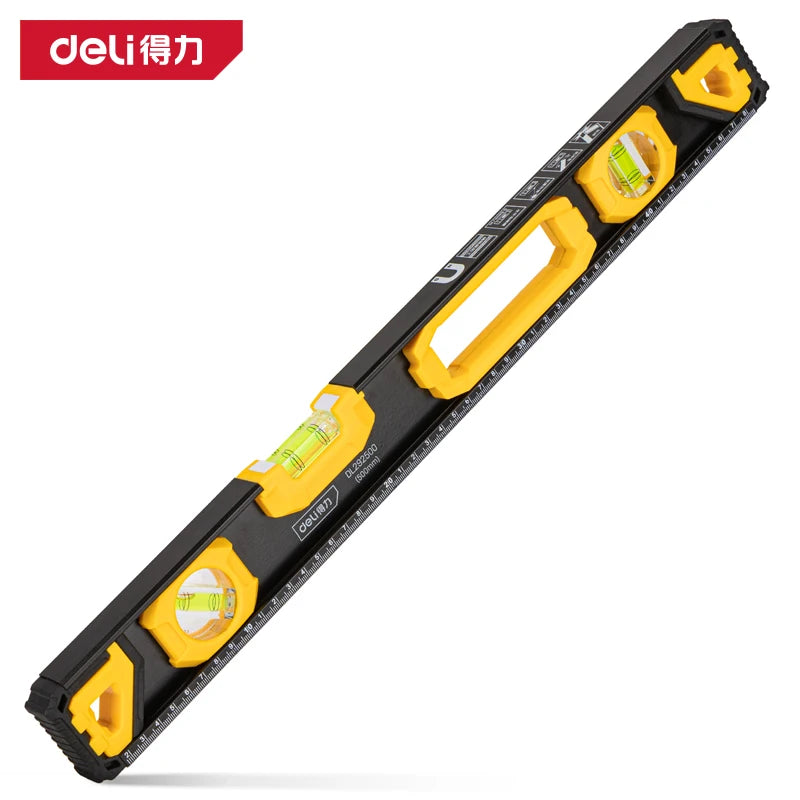 Magnetic Torpedo Spirit Level, 3 Vials, Aluminum Shockproof Bubble Level
