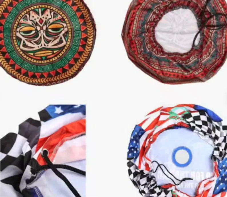 Sugar Skull Spare Tire Cover for SUVs and Trailers - view 4