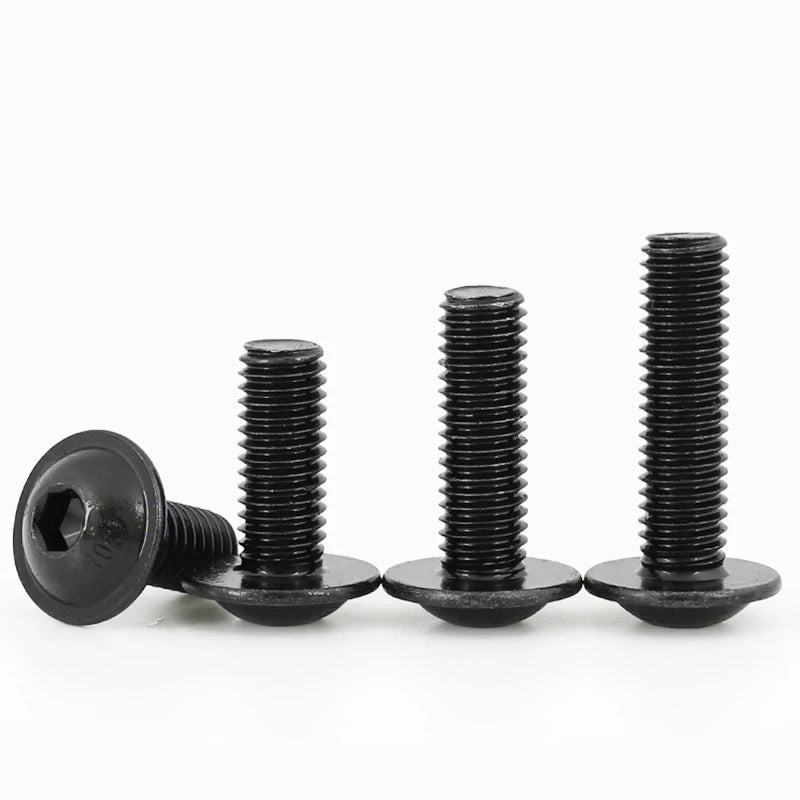 Grade 10.9 Black Button Head Hex Socket Bolts, M4 to M8 - view 4