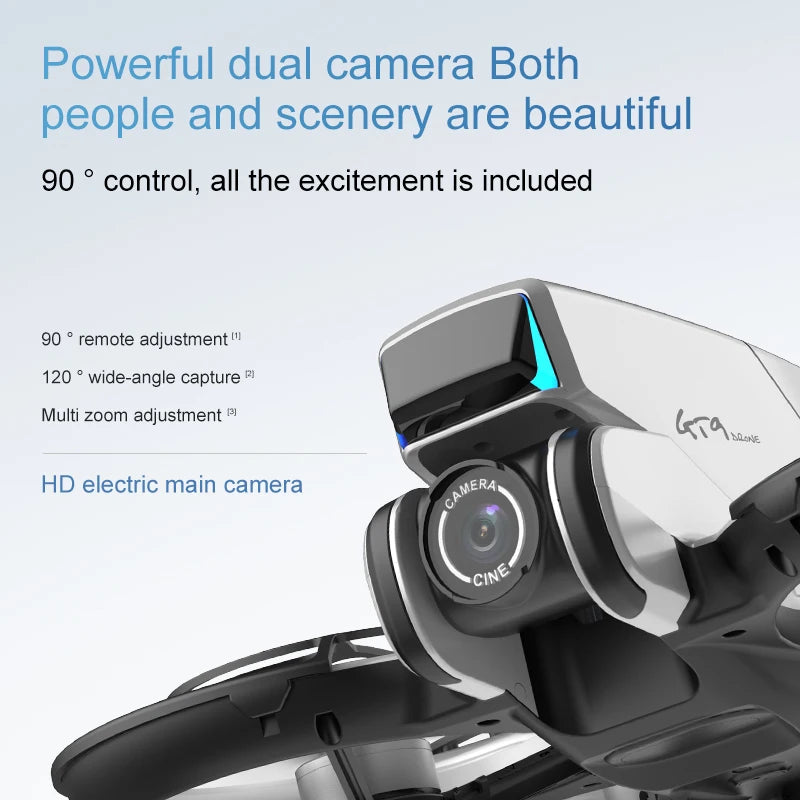 Lenovo GT9 Foldable Drone 4.3" Screen Dual Camera Brushless WiFi - image 3