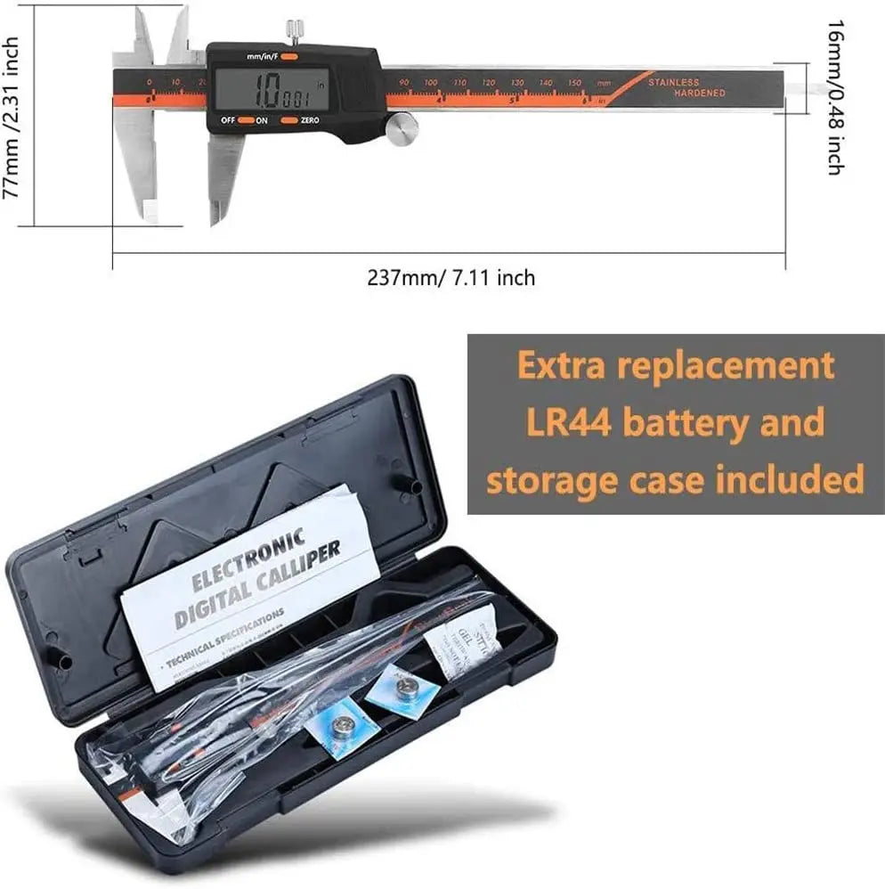 Metal Digital Caliper 150/200/300MM Stainless Steel Electronic Digital Vernier Caliper Micrometer Measuring Tool Caliper