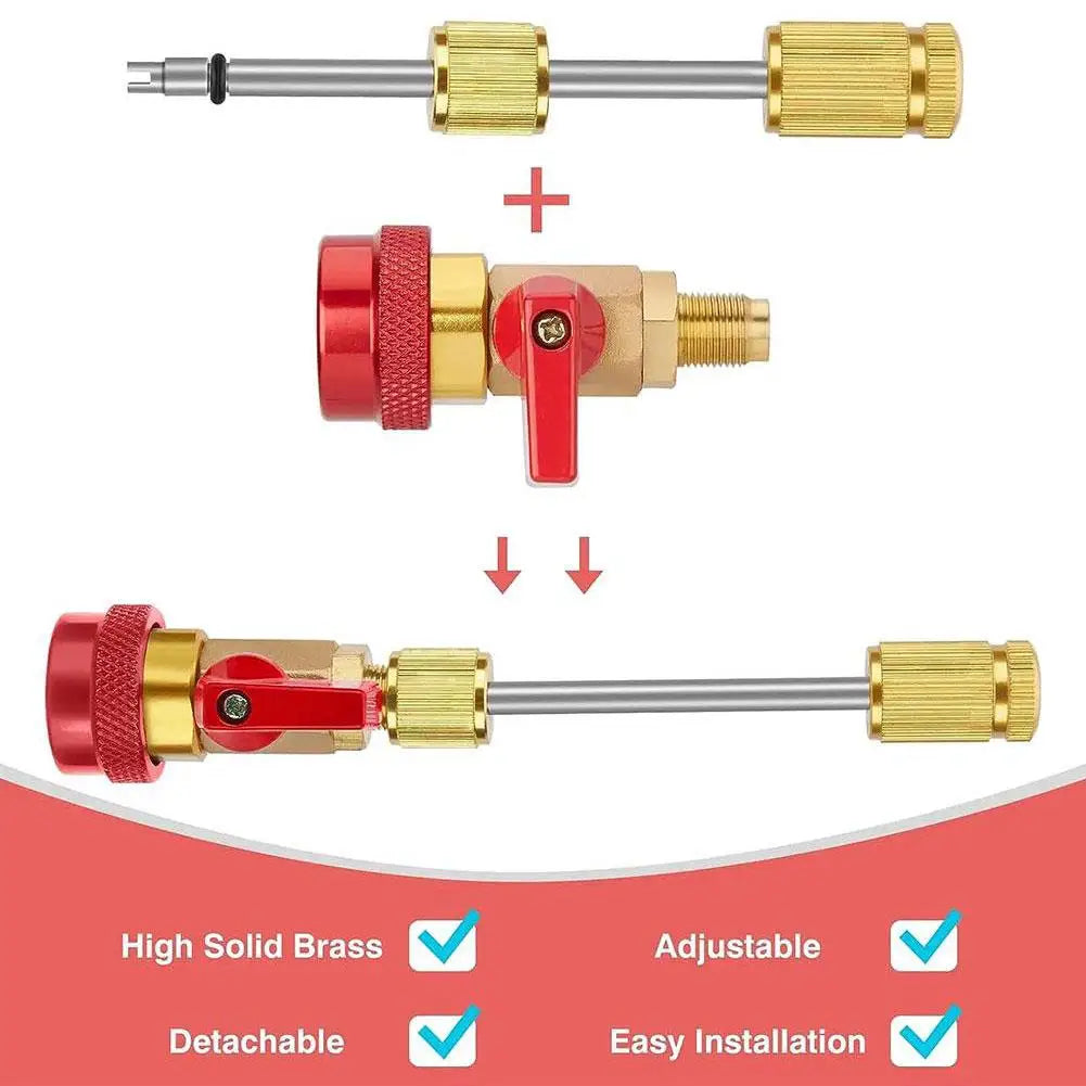 A/C Valve Core Removal Tool Kit – R134a R12 Schrader Valve Puller - image 12