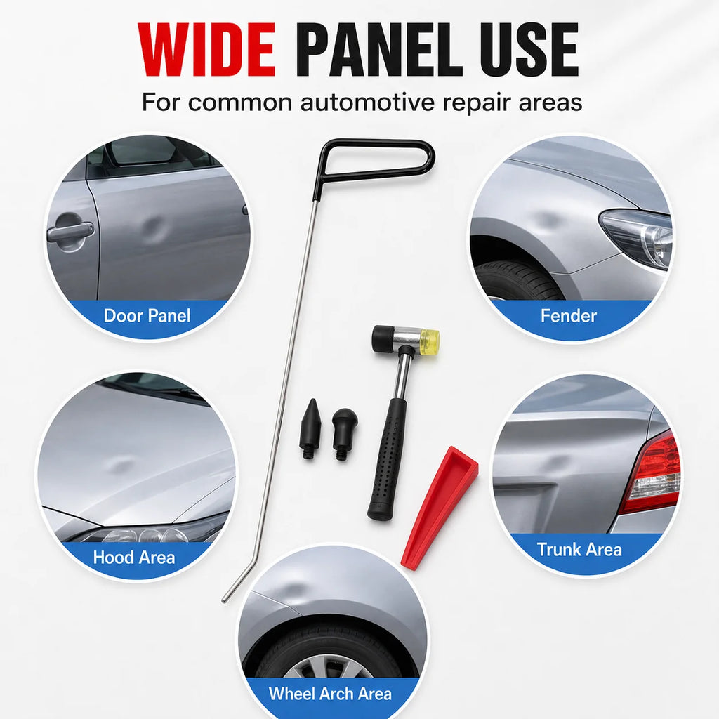 Paintless Dent Repair Kit - Car Dent Removal Tool with Hammer & Rods - image 19