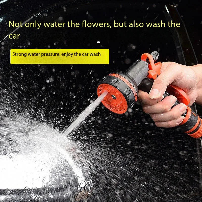 Garden Hose Nozzle 10 Function Car Wash High Pressure Water Spray Lawn Irrigation Spray Head, Vehicle Cleaning Tool Adjustable