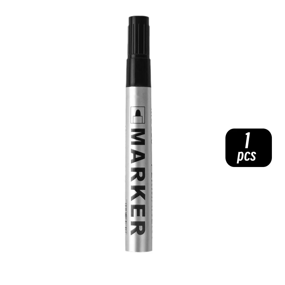 Permanent Paint Marker Pen, Waterproof Black, Quick-Drying for Tires