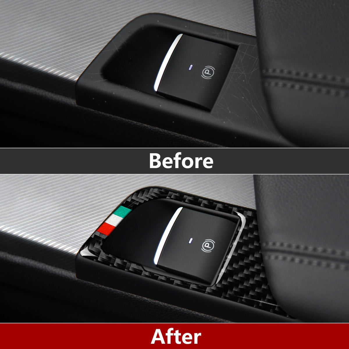 Carbon Fiber Interior Trim Stickers for Alfa Romeo Giulia and Stelvio