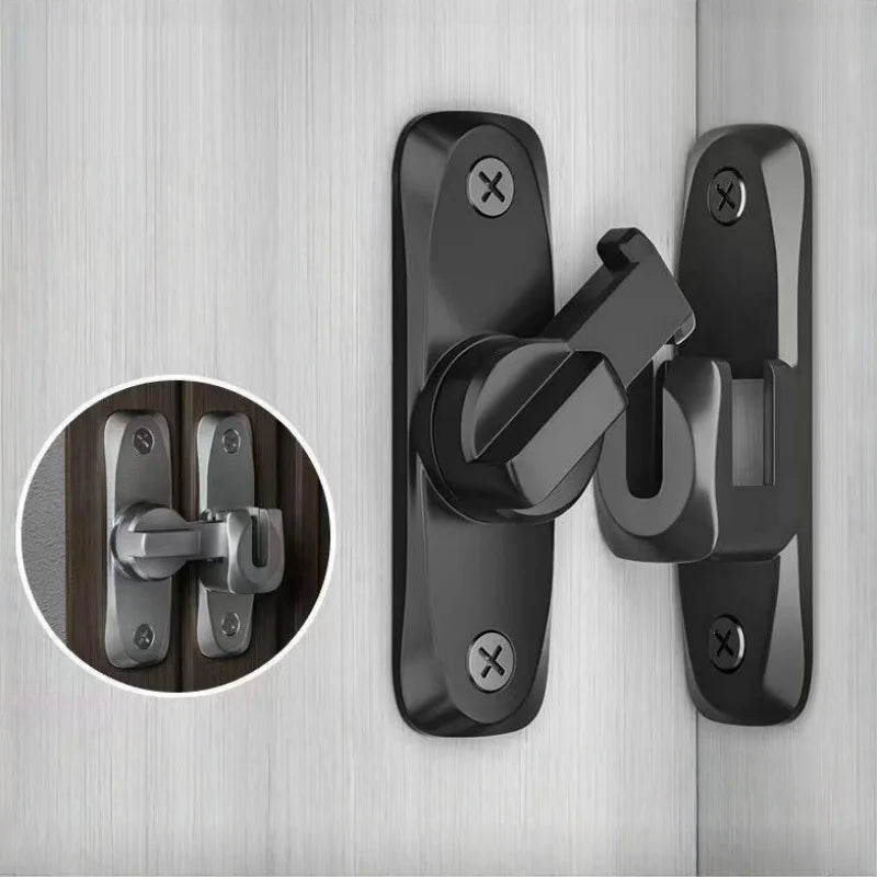 Zinc Alloy Sliding Door Latch – 90/180° Flip Lock, Gate Bolt