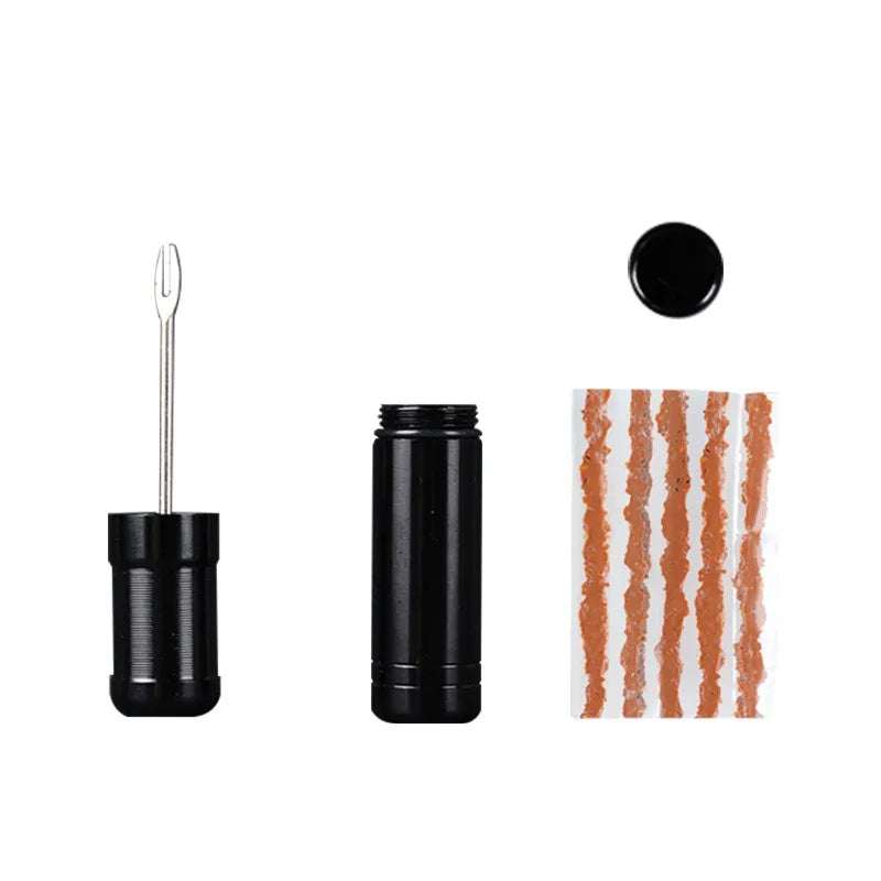 Bike Tubeless Tire Repair Kit Slug Plug Stopper Rubber Bacon Strips and Insertion Tool For Fixing Puncture Flat Road MTB Bicycle