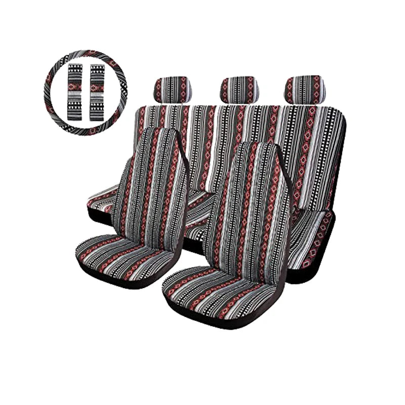 Baja Blanket Car Seat Cover Set with Steering Wheel Cover