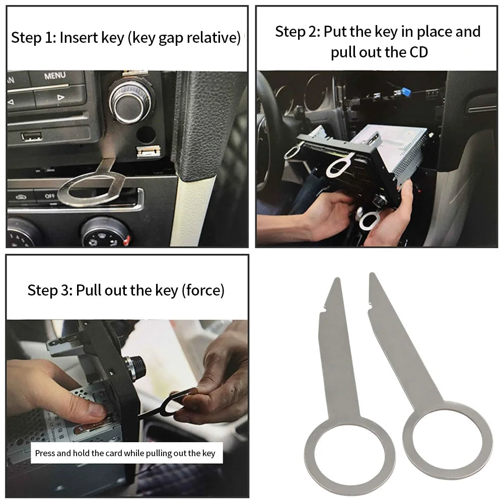 Car Radio Removal Tool Kit for VW Audi Ford - 2 Pieces - image 15