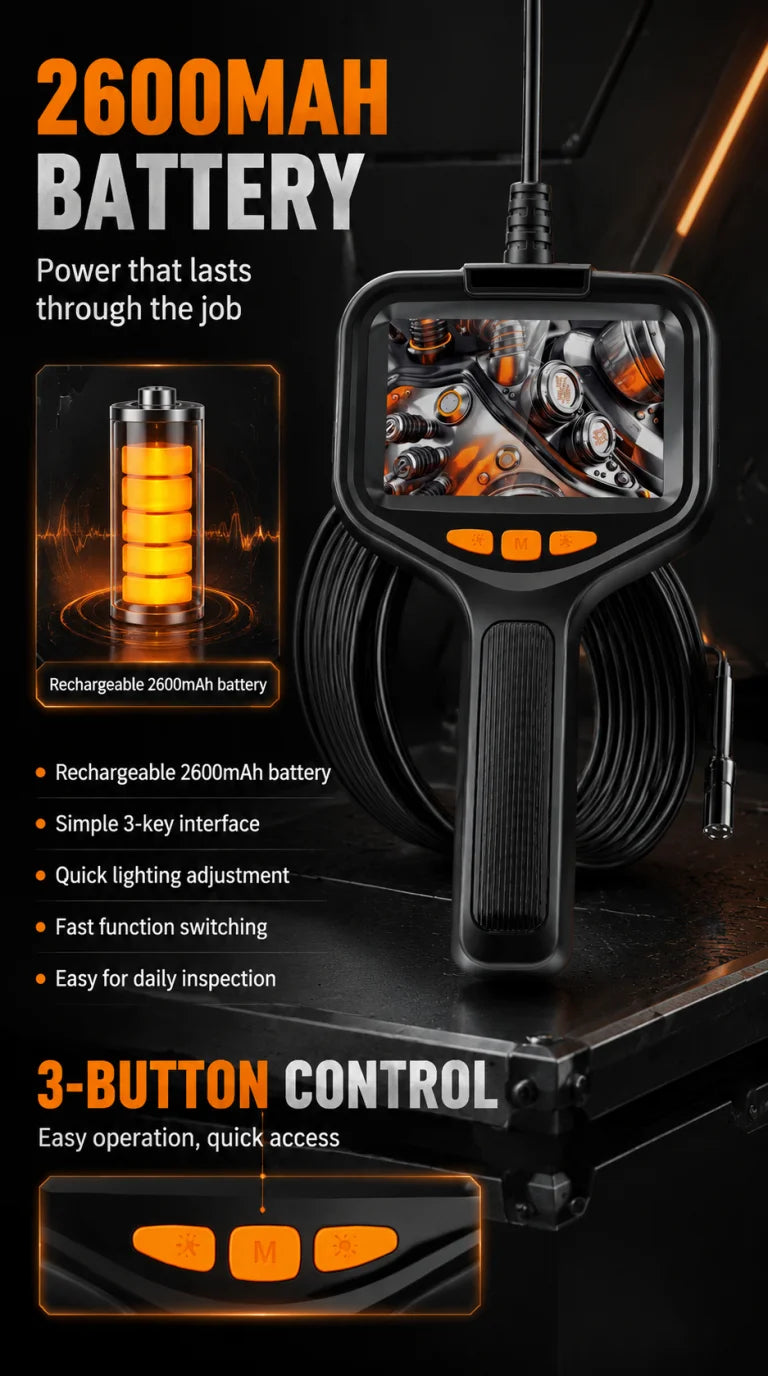 4.3-Inch LCD Endoscope Inspection Camera, 1080P 8mm - image 11
