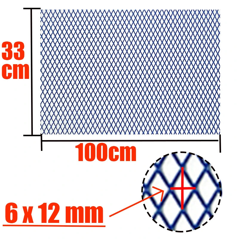 Universal Aluminum Car Grille Mesh 100x33cm | Red/Blue - image 14