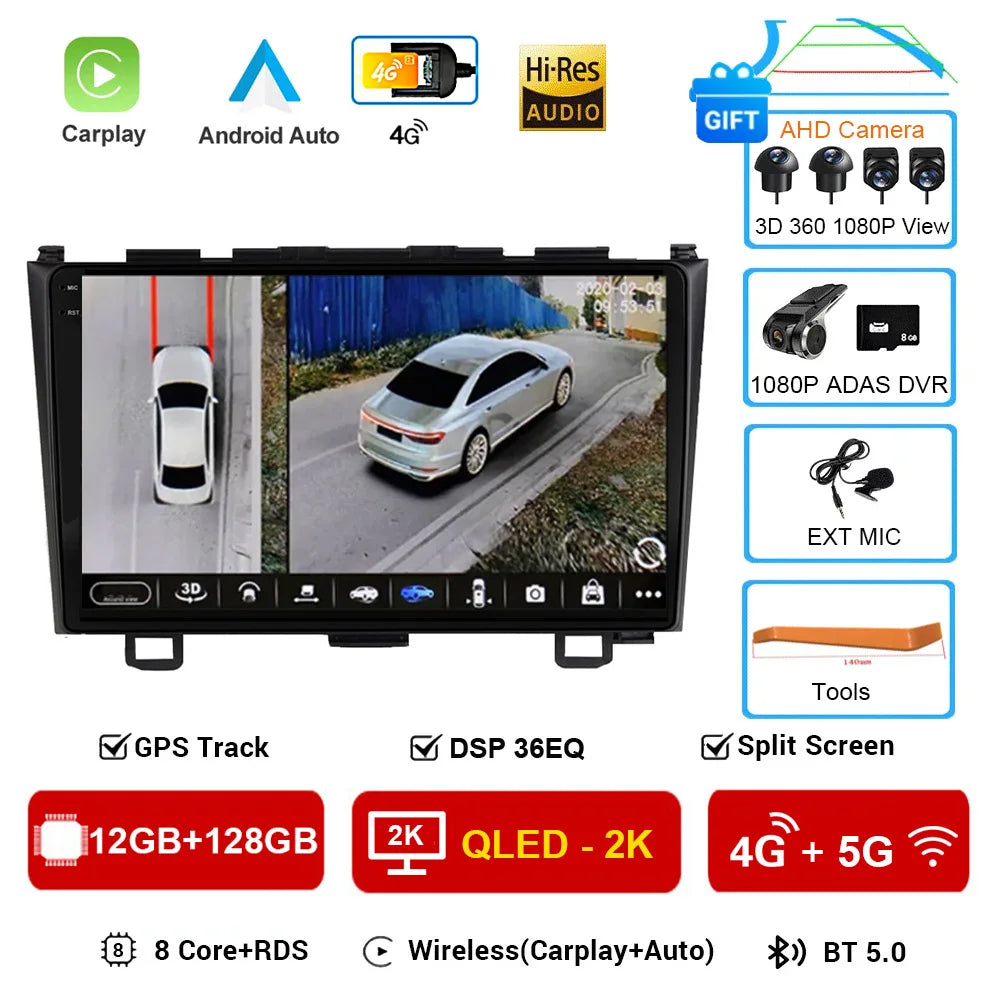 Android 16 Double Din Car Radio GPS for Honda CR-V 2007-2011 Bluetooth - image 17