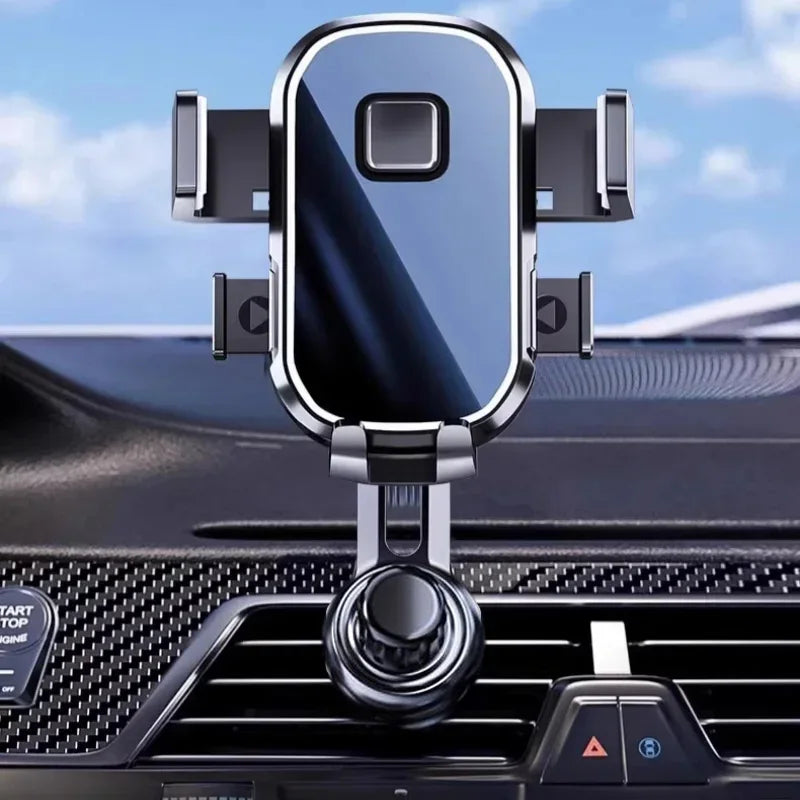 Car Air Vent Phone Holder with Wide Clamp & Metal Hook