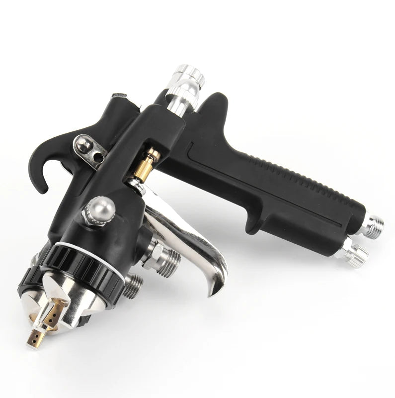 Double Nozzle chrome paint spray Gun Dual Head Sprayer