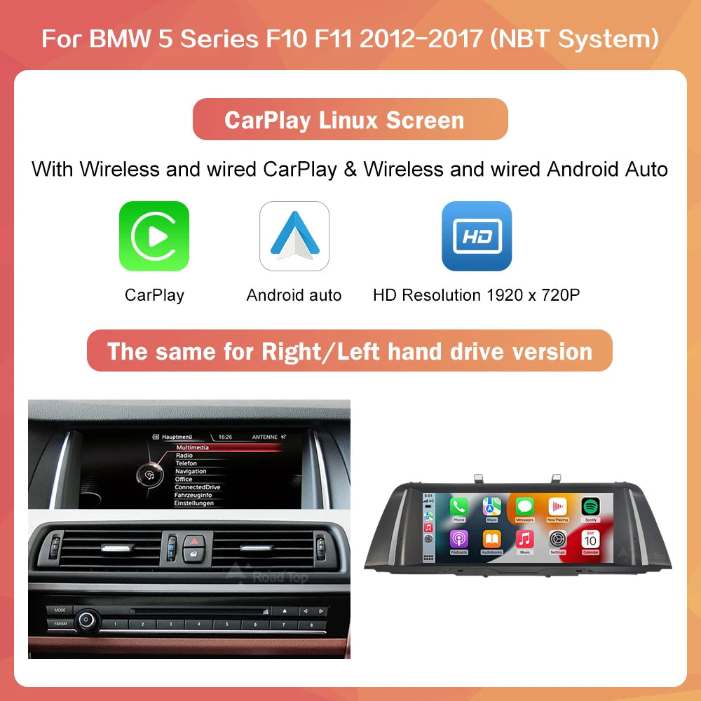 BMW 5 Series Wireless CarPlay & Android Auto Multimedia Player - image 8