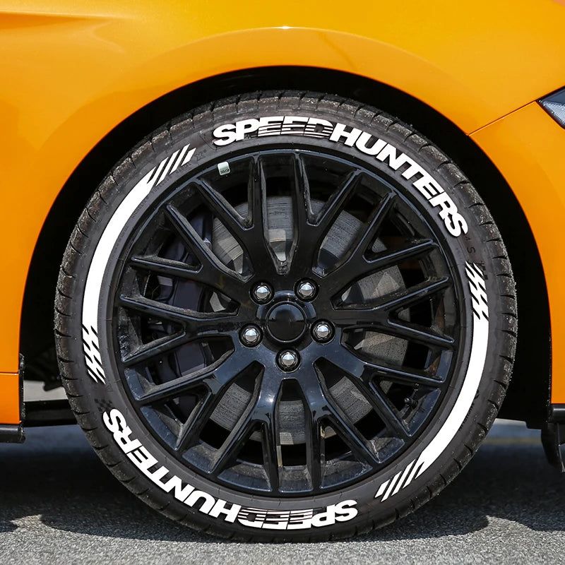 SPEED 3D Tire Letter Stickers for One Tire, Waterproof