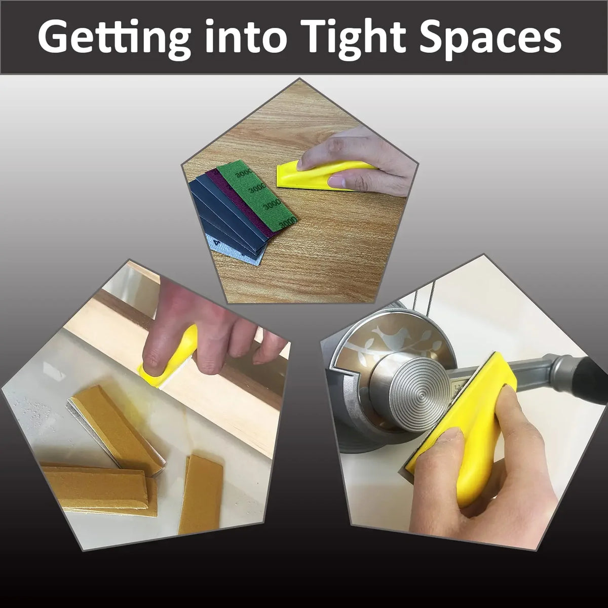 71-Piece Mini Sandpaper Kit with Hook-and-Loop Sanding Block