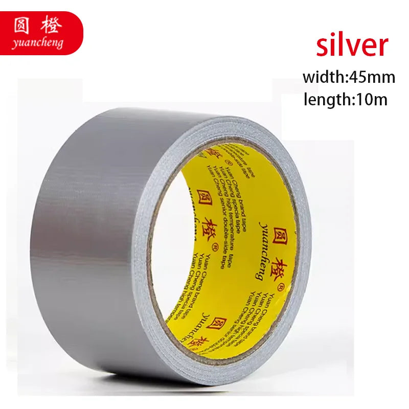 1 Roll Adhesive Fabric Duct Tape Heavy Duty Waterproof Silver Carpet Tape 10 Meter