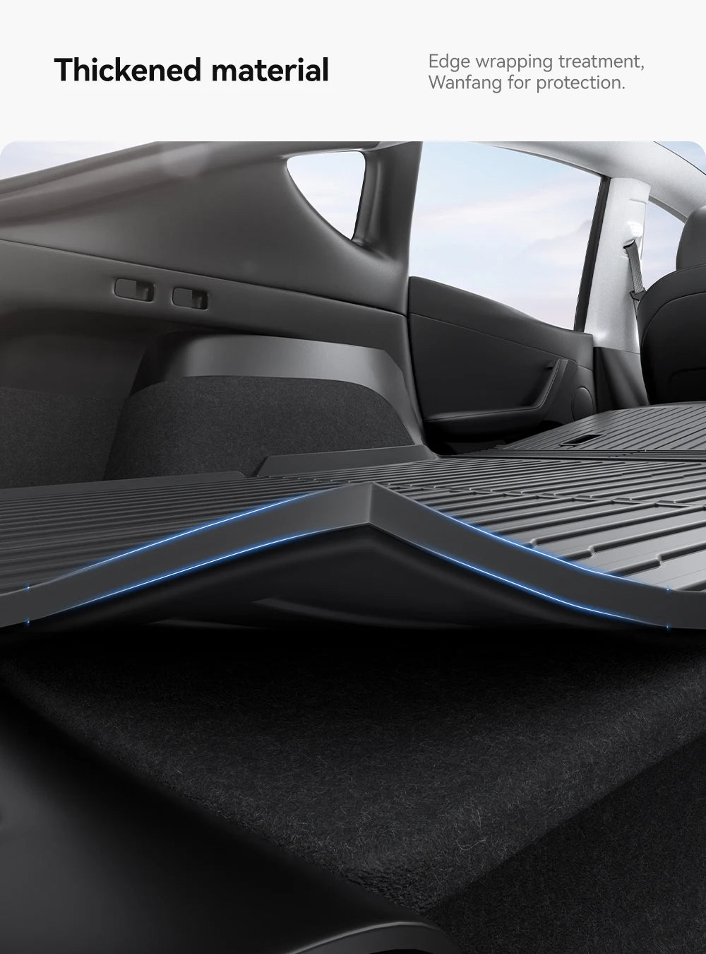 All-Weather TPE Trunk Mat for Model Y and Model 3