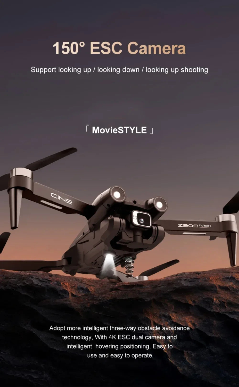 Z908 Pro 4K Dual Camera FPV Drone Brushless Motor Foldable - image 7