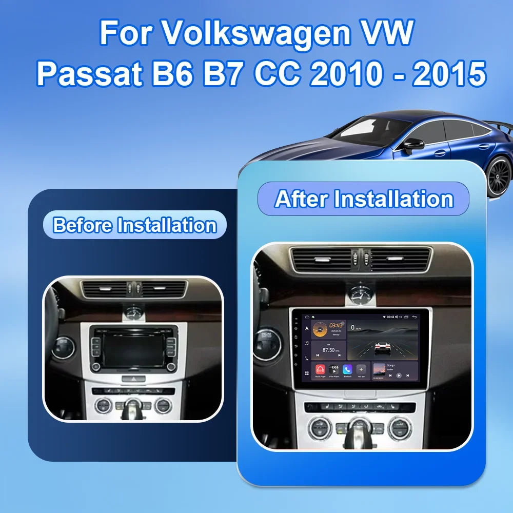 Android Car Stereo with CarPlay for VW Passat B6/B7 CC 2007-2015 - image 2