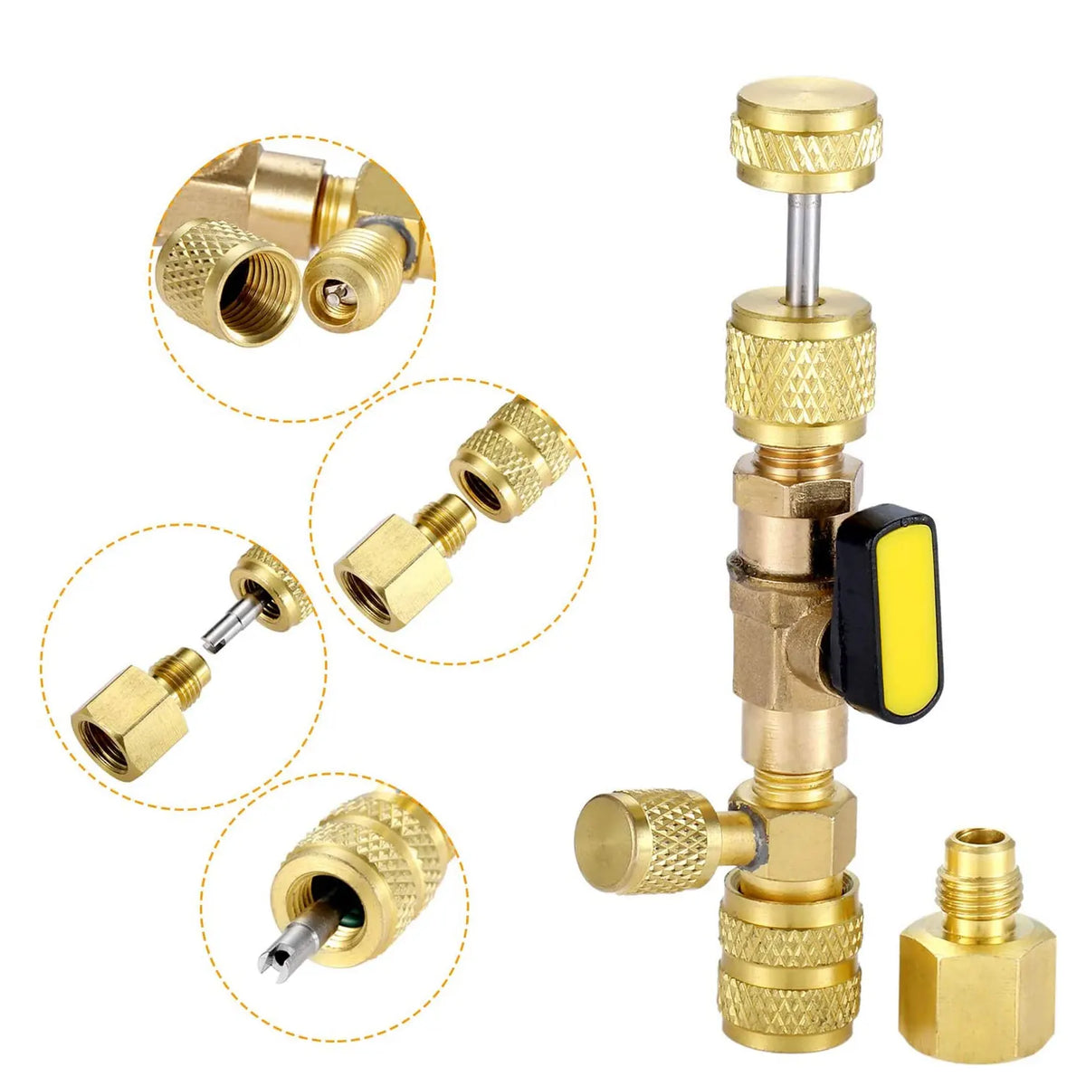 Valve Core Remover Installer Kit (1/4" & 5/16") HVAC Refrigerant - image 6