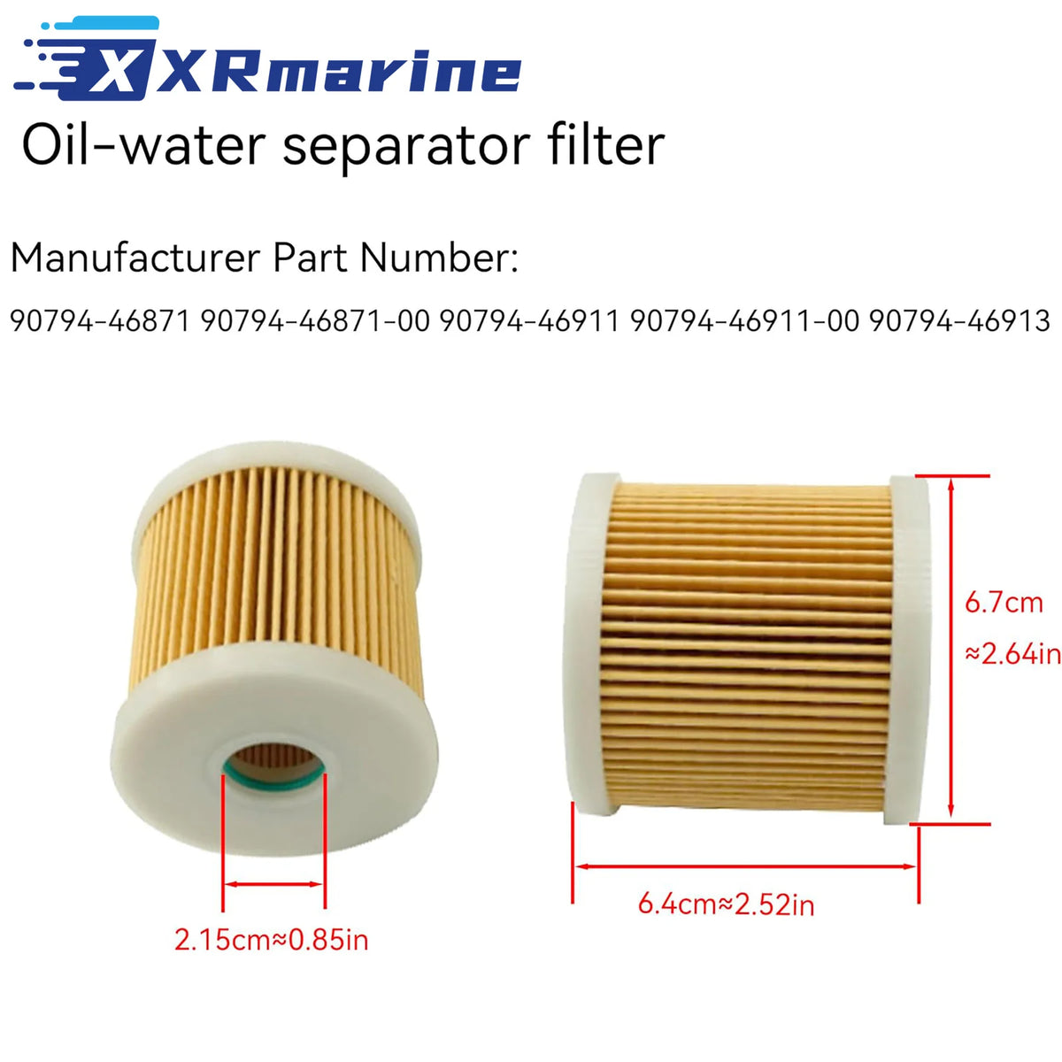 4-Pack Fuel Water Separator Filters for Yamaha and Honda Outboards - view 8