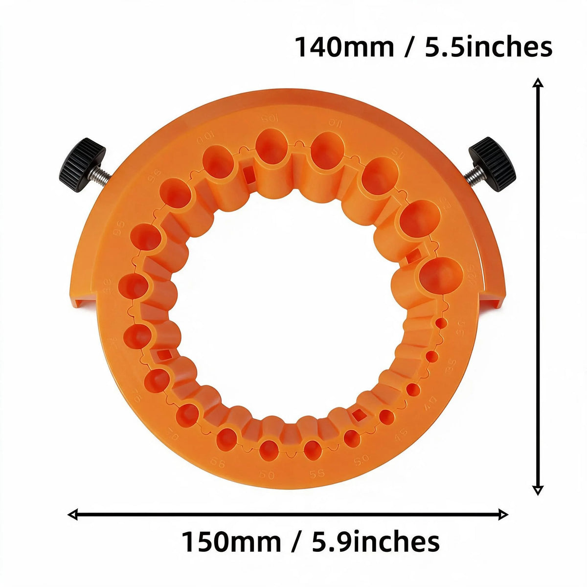 Drill Bit Sharpener 2-13mm, 20-Hole Attachment for 115/125 Angle Grinders