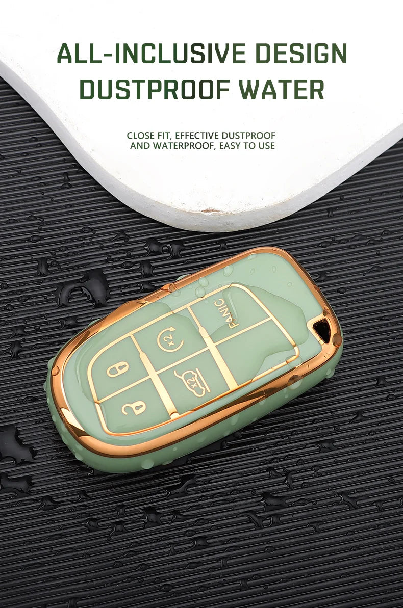 TPU Remote Key Case Cover for Jeep Dodge Ram Fiat Vehicles - image 11
