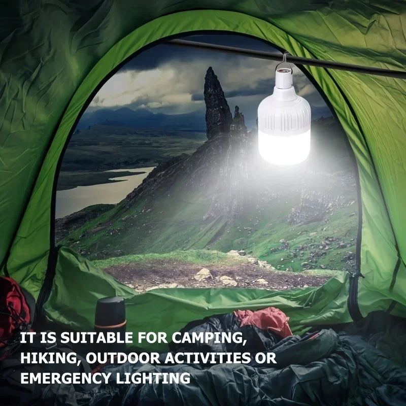 Rechargeable USB LED Camping Light Camp Rechargeable Emergency LED Bulbs Waterproof Energy-saving Bulbs Hanging Work Light Tent