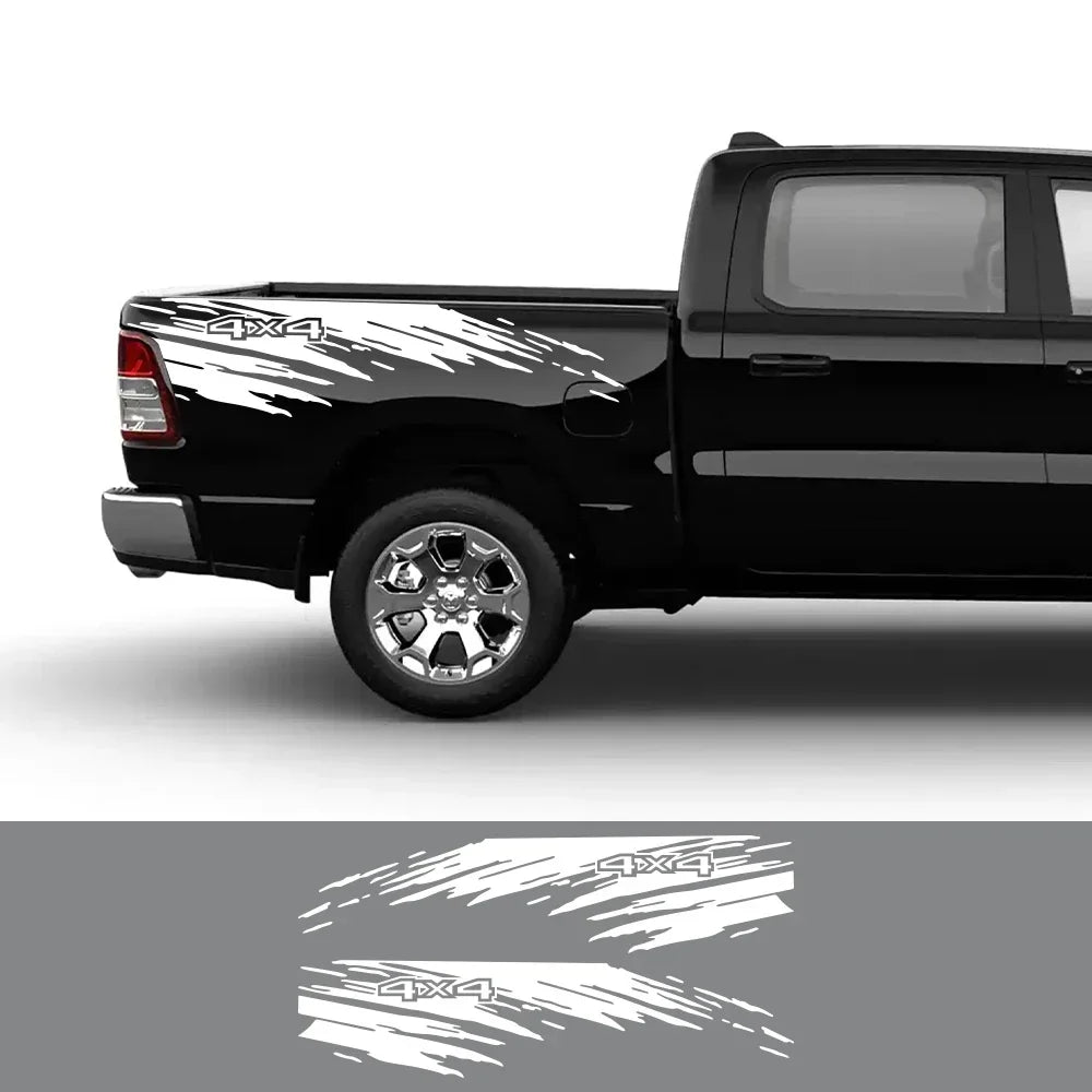Mudslinger Splash Stripe Pickup Bed Decals, 2 pcs