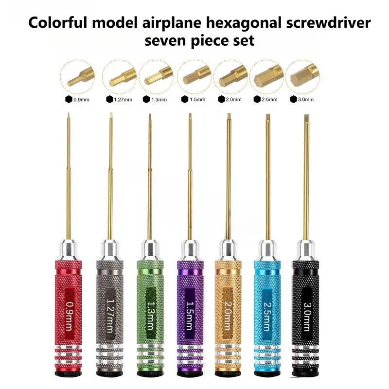 Titanium Plated Hex Screwdriver Set for RC Model Aircraft & Car - image 6