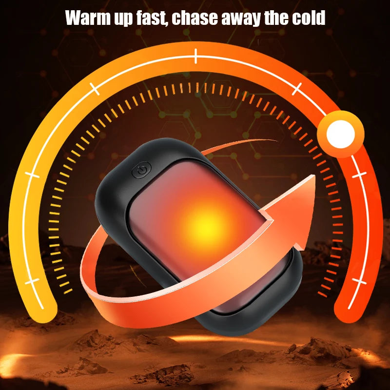 Magnetic Rechargeable Hand warmer 2-Piece Set, Fast Heating, 3-Speed Adjustment, Portable Hand warmer