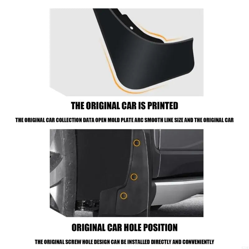 M76E Protective Mud Flaps For F150 2021-2025 SUV Against Rocks And Dirt
