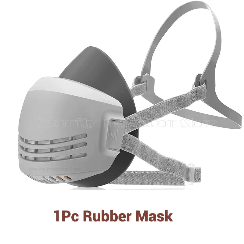 21-in-1 Half Face Dust Mask Respirator with Carbon Filter Cotton
