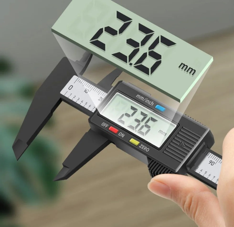 Precision Electronic Digital Caliper with Carbon Fiber Dial Vernier 100mm/150mm Micrometer Measuring Tool Digital Ruler