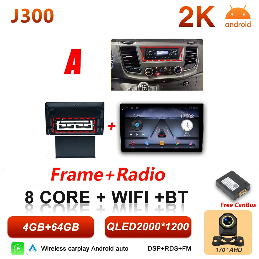 Android 16 Car Radio for Ford Transit Custom & V363 - Wireless CarPlay - image 22