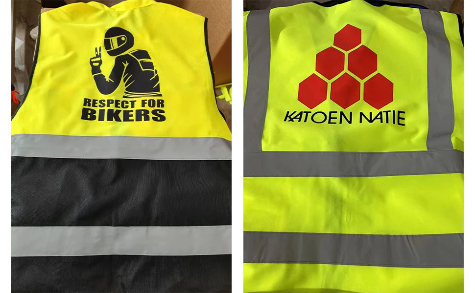 Custom Logo Two-Tone Work Vest with Pockets & Zipper - image 8